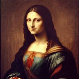 Artistic profile picture in the style of Da Vinci for female