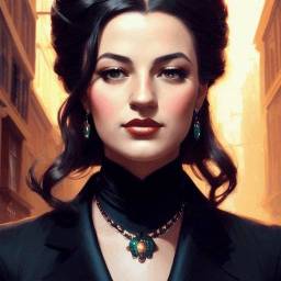 Realistic profile picture for female - Mafiosa