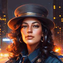Realistic profile picture for female - Policia