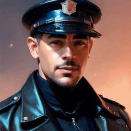 Realistic profile picture for male - Policia